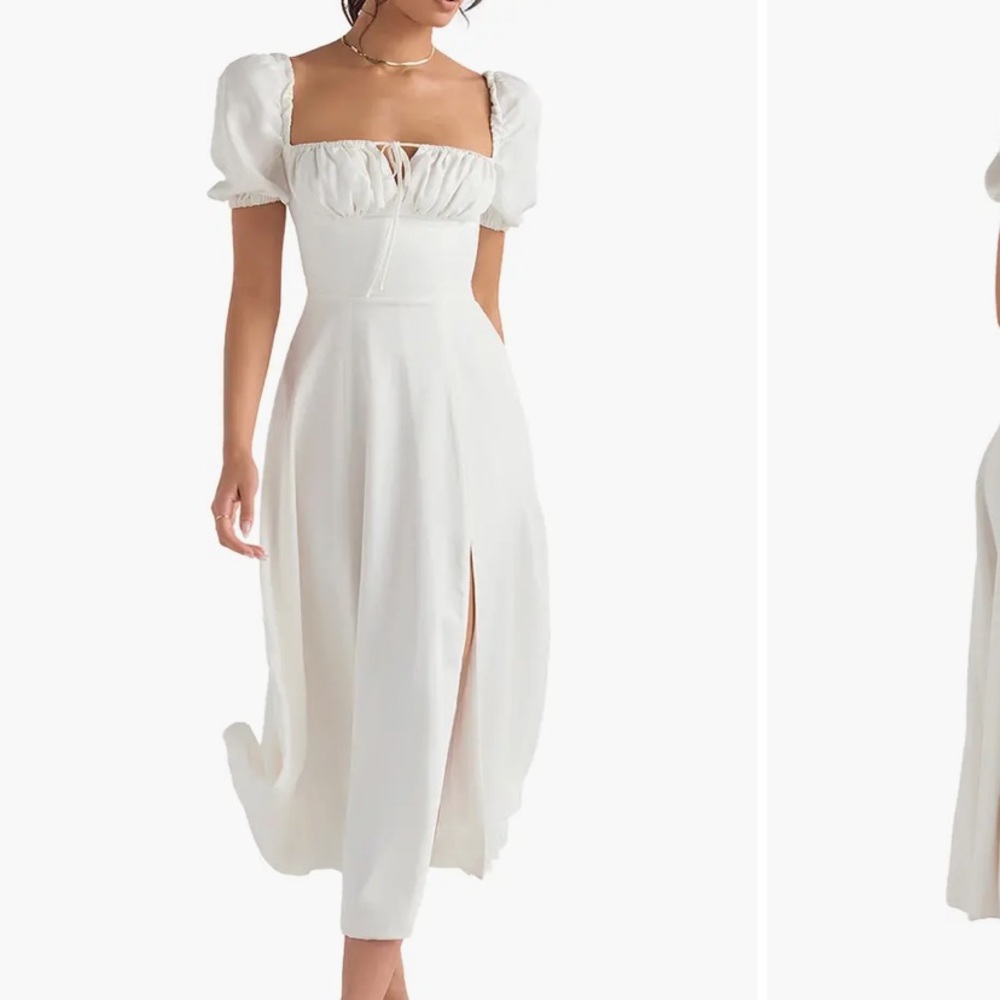 HOUSE OF CB Tallulah Puff Sleeve Midi Dress